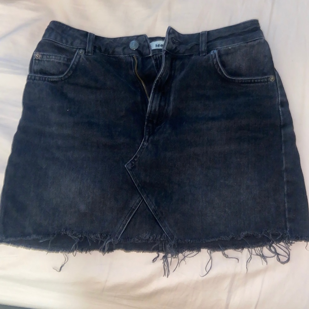 Black Jean skirt